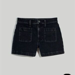 Madewell Black Jean Shorts